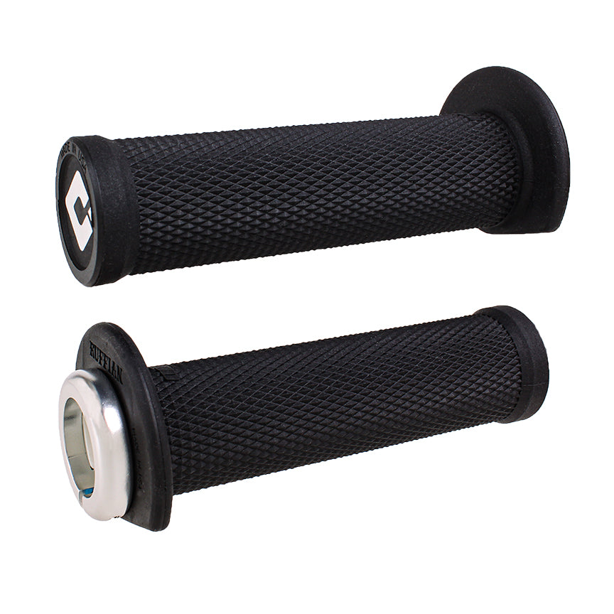 ODI GRIPS Ruffian ATV Lock-on v2.1, 125 mm, Black/Silver clamps