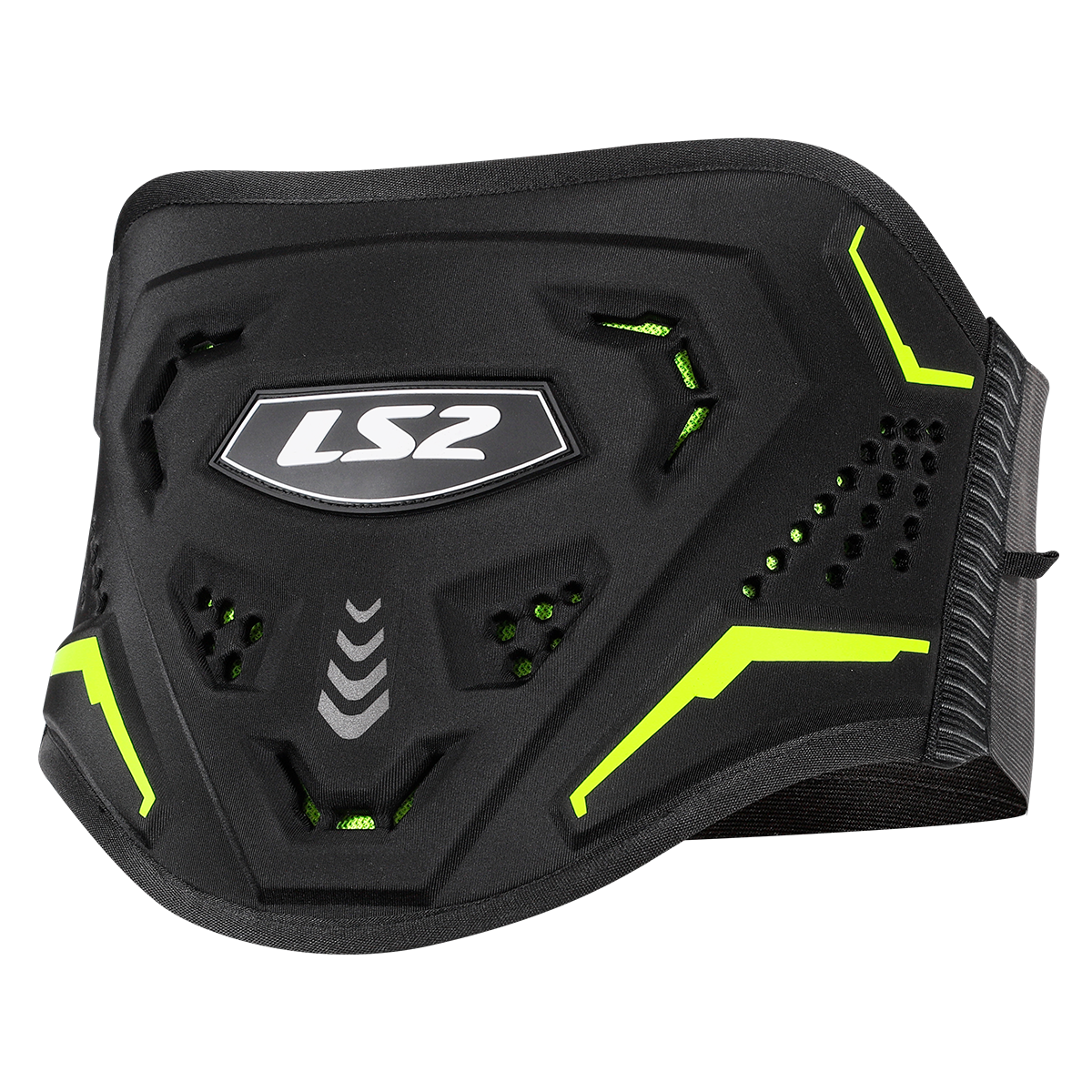 LS2 KOKU KIDNEY BELT BLACK H-V YELLOW