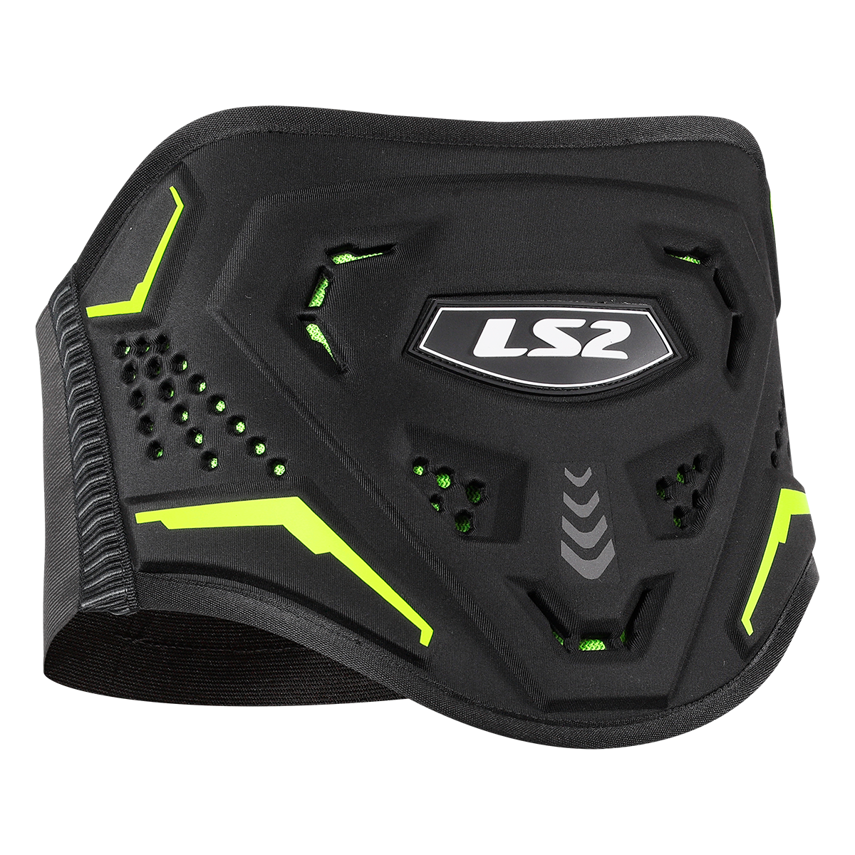 LS2 KOKU KIDNEY BELT BLACK H-V YELLOW