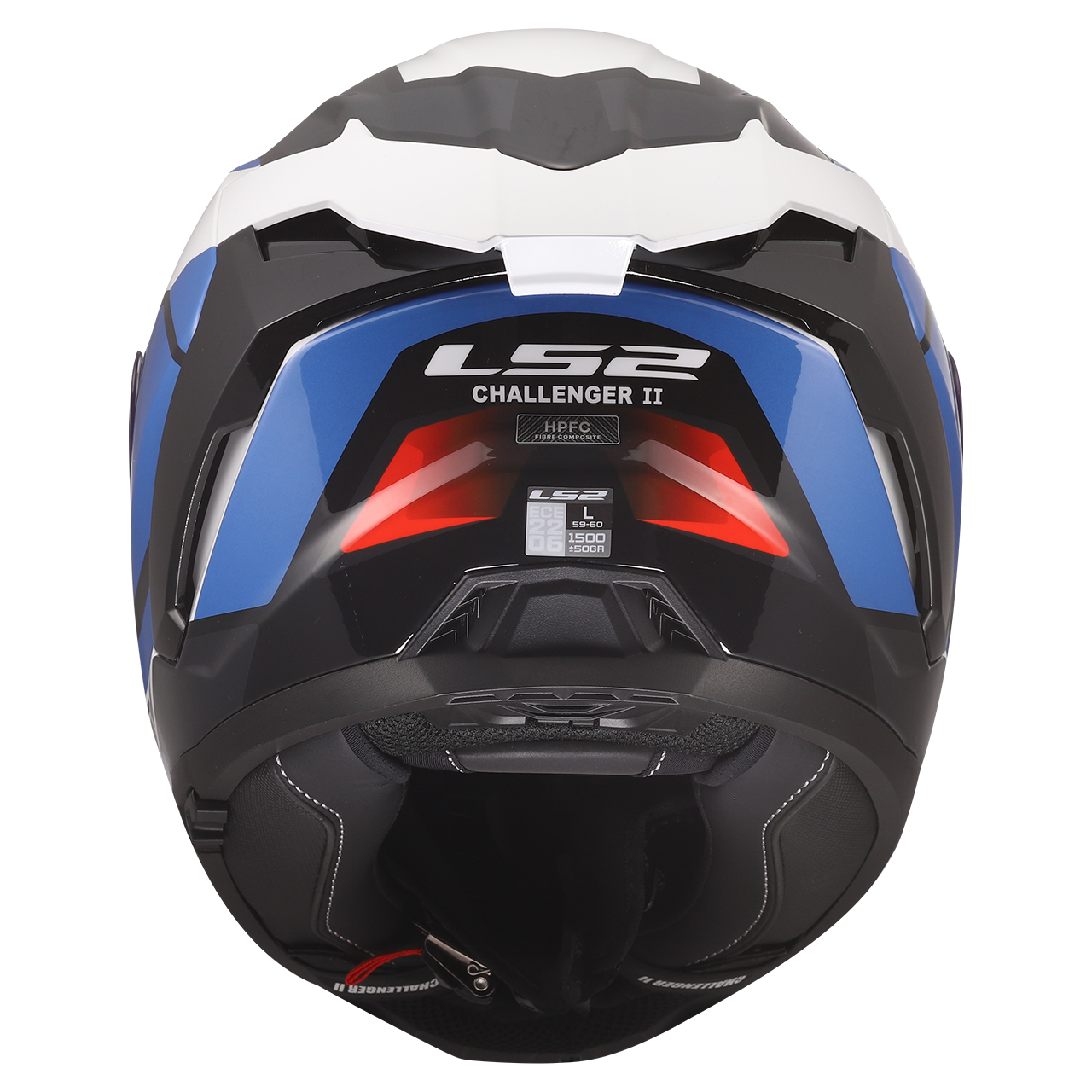 LS2 FF817 CHALLENGER II VIPER WHITE BLUE RED
