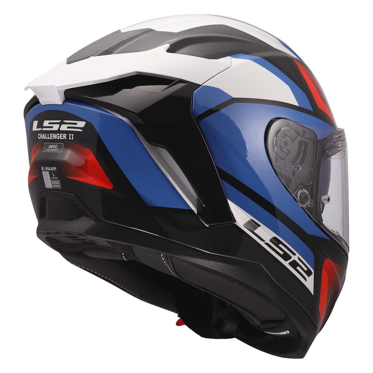 LS2 FF817 CHALLENGER II VIPER WHITE BLUE RED