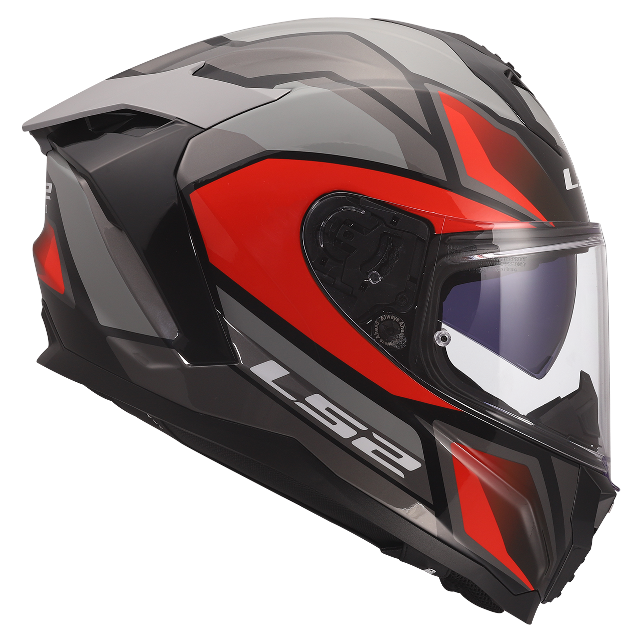 LS2 FF817 CHALLENGER II VIPER GREY RED