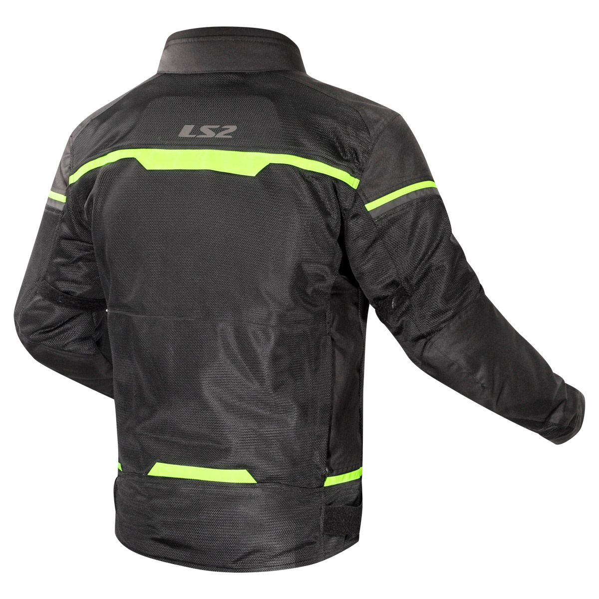 LS2 RIVA MAN JACKET BLACK NEON YELLOW