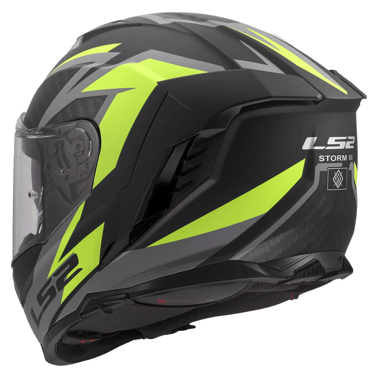 LS2 FF818 STORM III DYNAMO BLACK H-V YELLOW