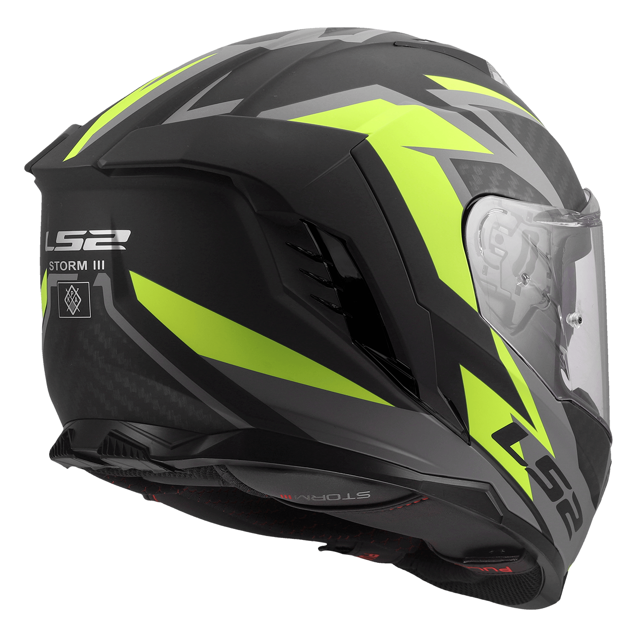 LS2 FF818 STORM III DYNAMO BLACK H-V YELLOW