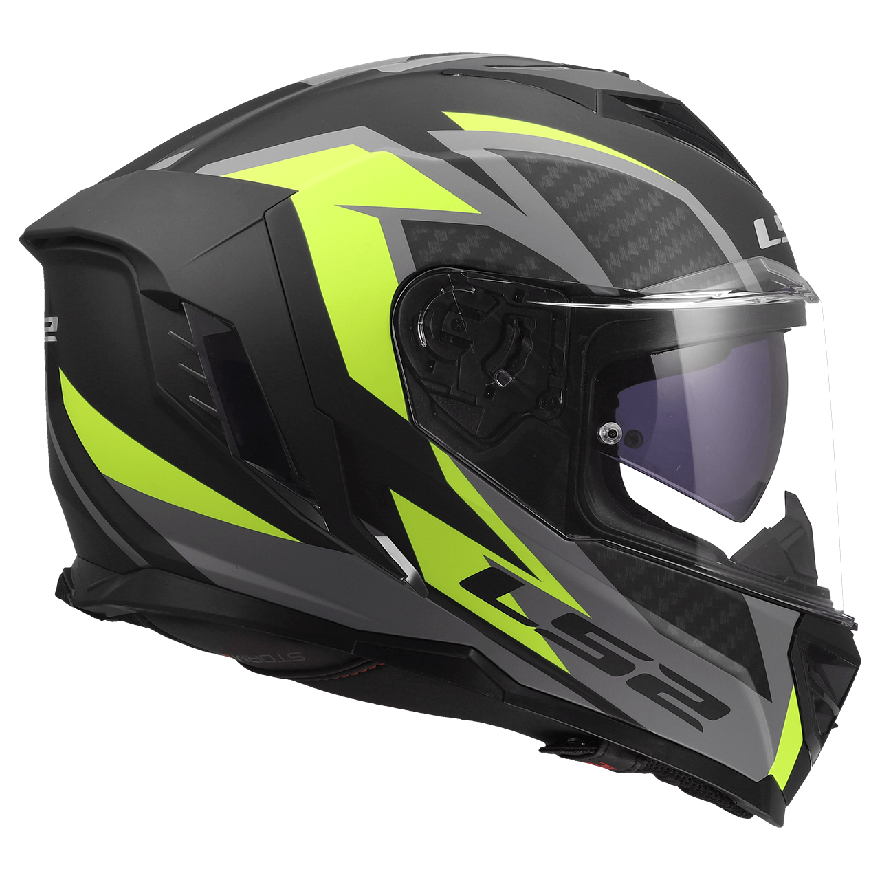 LS2 FF818 STORM III DYNAMO BLACK H-V YELLOW