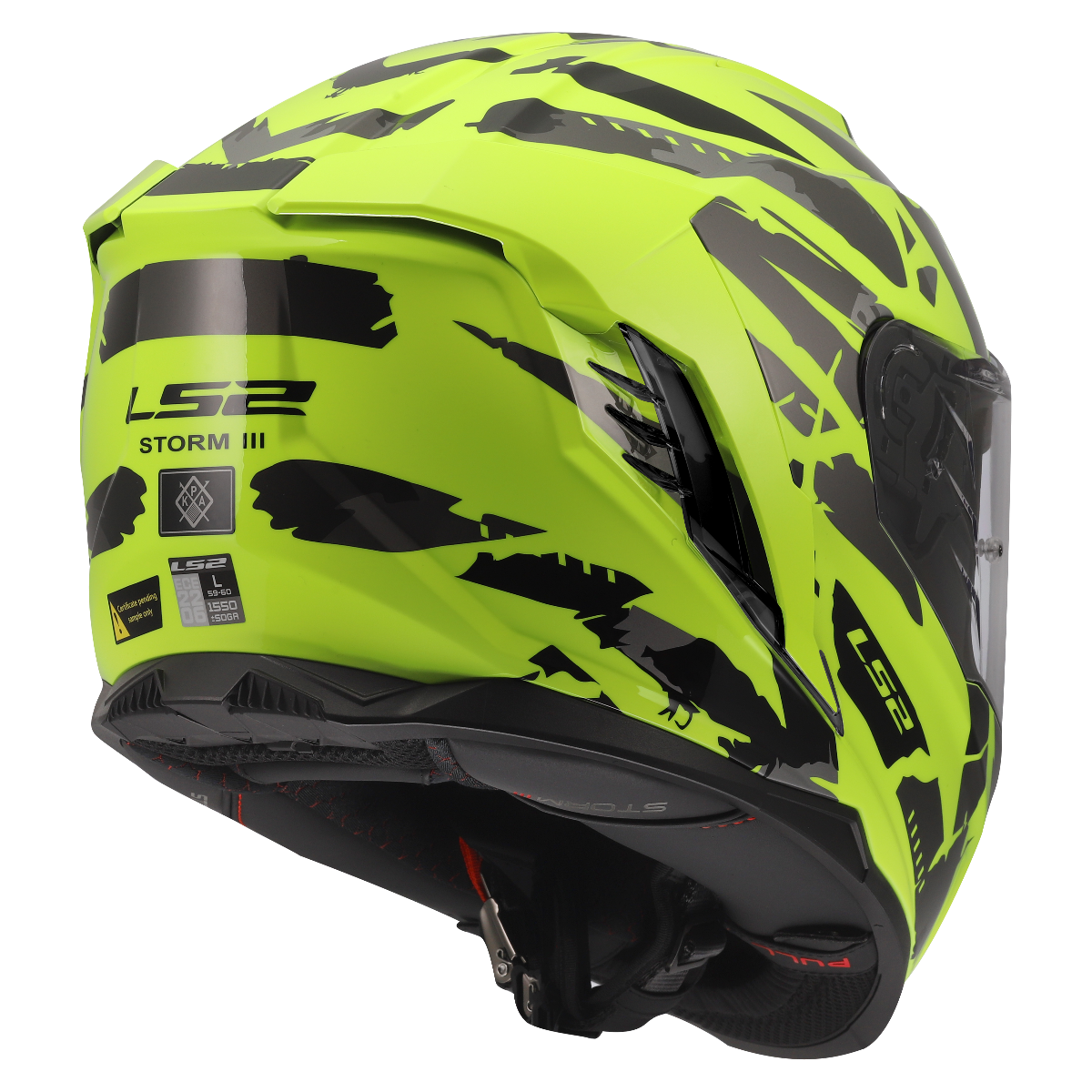 LS2 FF818 STORM III KAOS H-V YELLOW