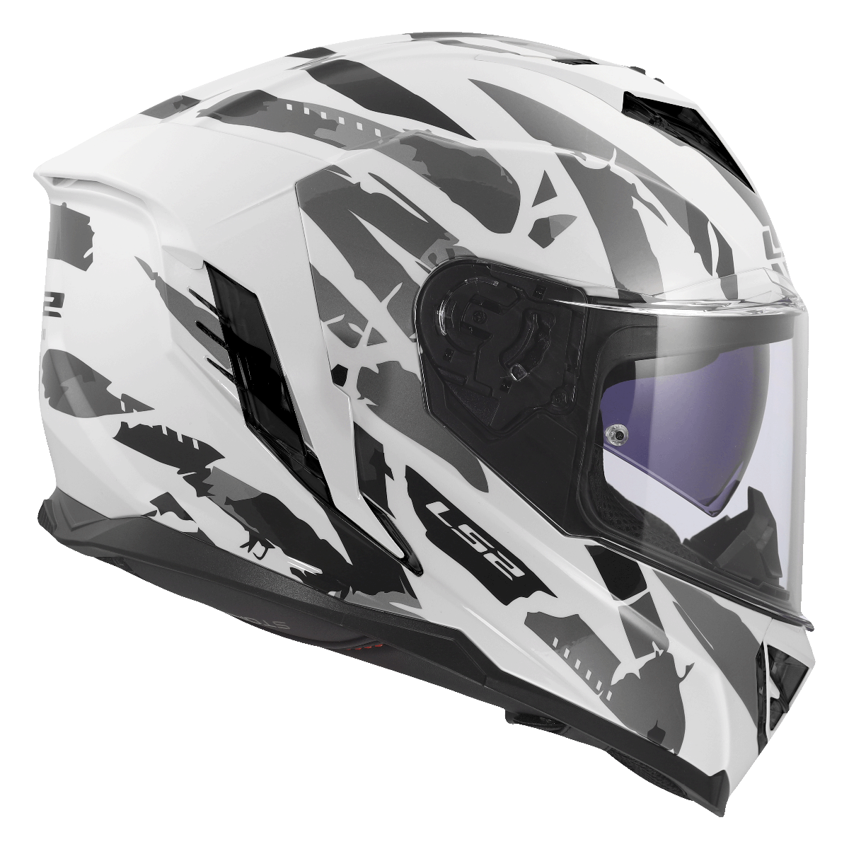 LS2 FF818 STORM III KAOS WHITE GREY