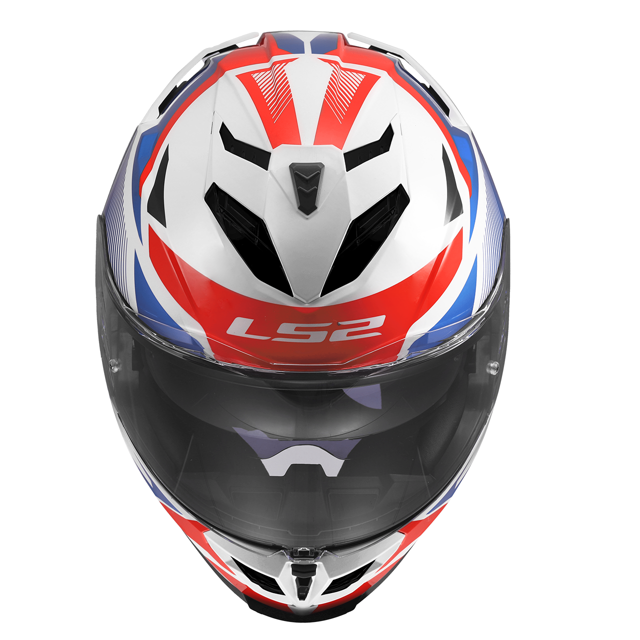 LS2 FF818 STORM III KOMAI WHITE BLUE RED