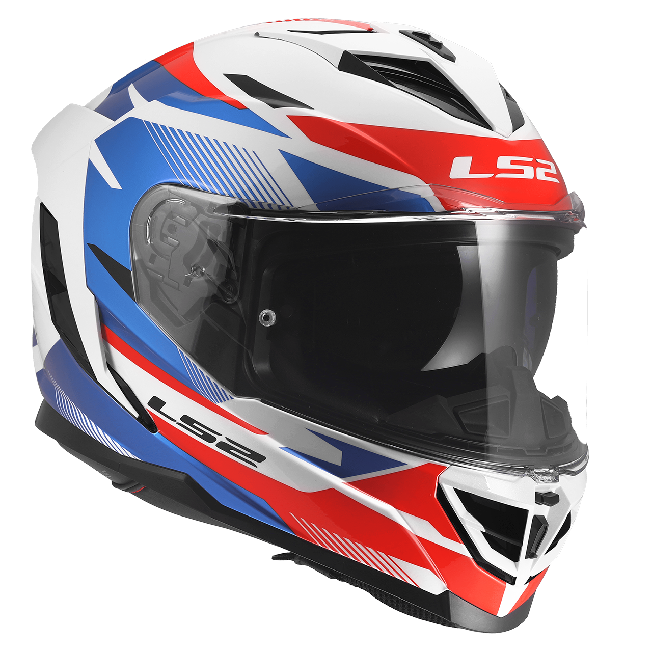 LS2 FF818 STORM III KOMAI WHITE BLUE RED