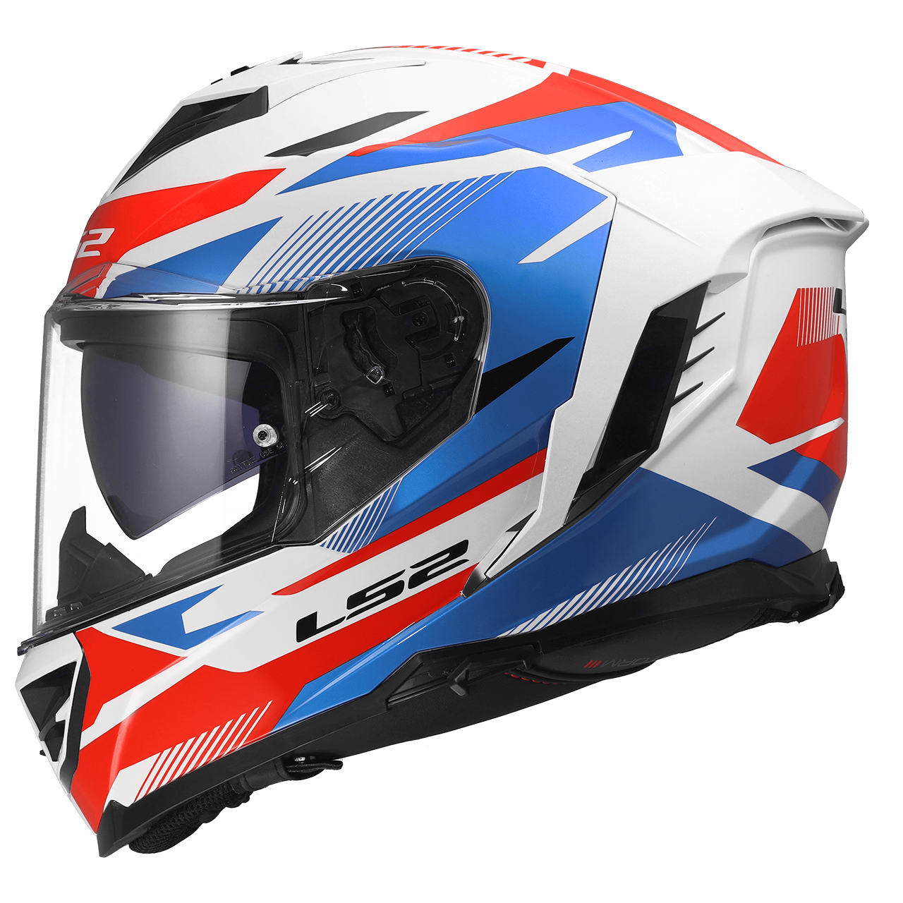 LS2 FF818 STORM III KOMAI WHITE BLUE RED