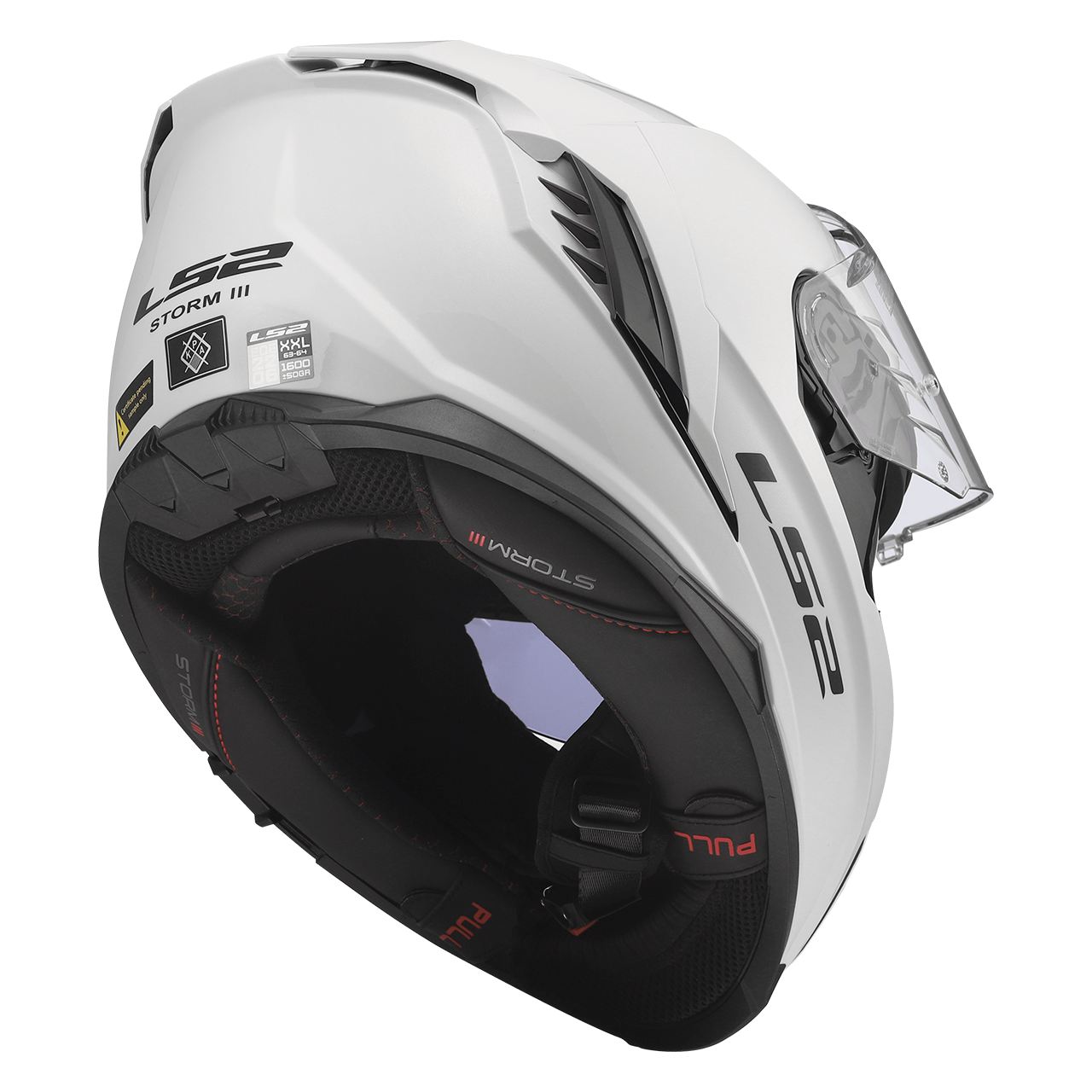 LS2 FF818 STORM III SOLID GLOSS WHITE