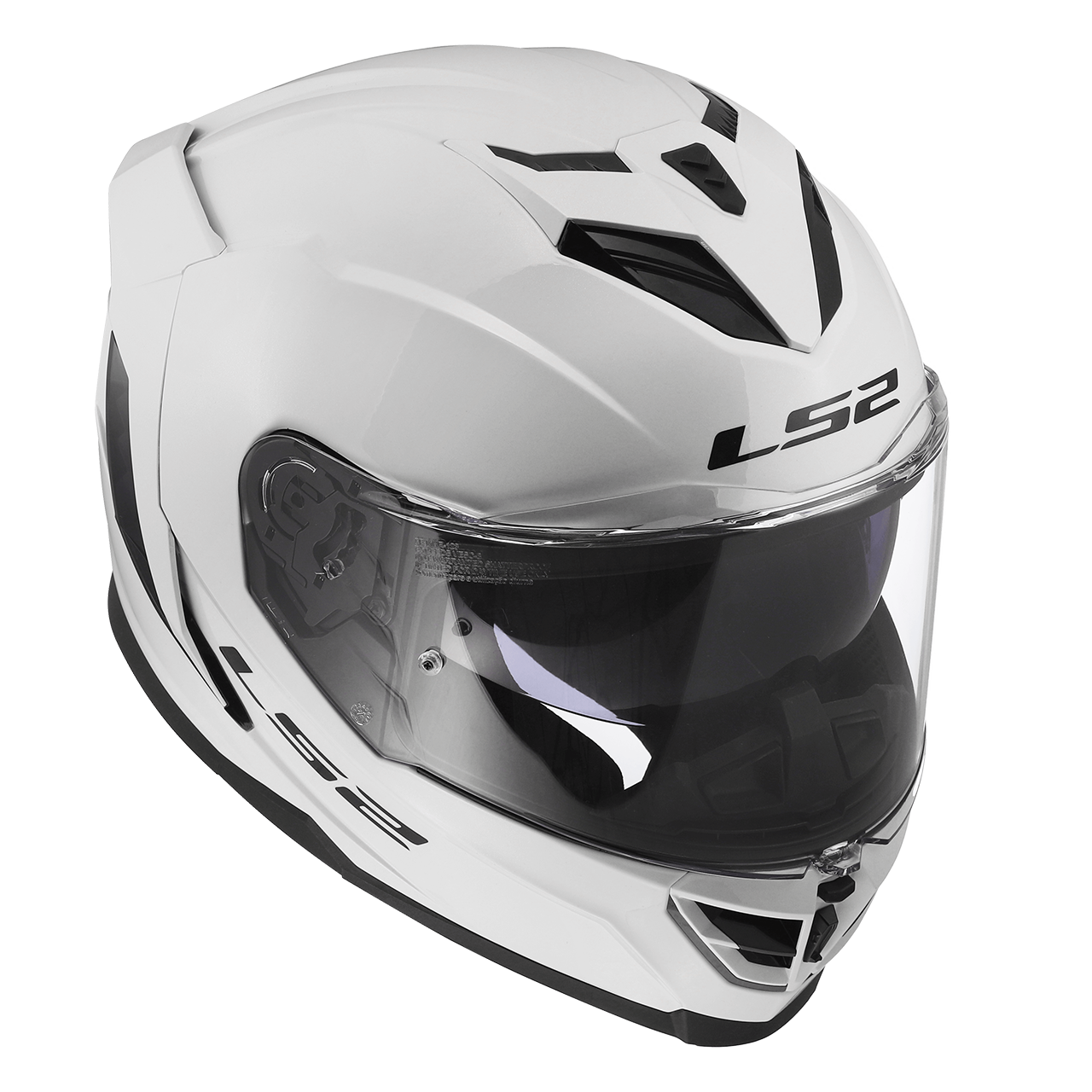 LS2 FF818 STORM III SOLID GLOSS WHITE