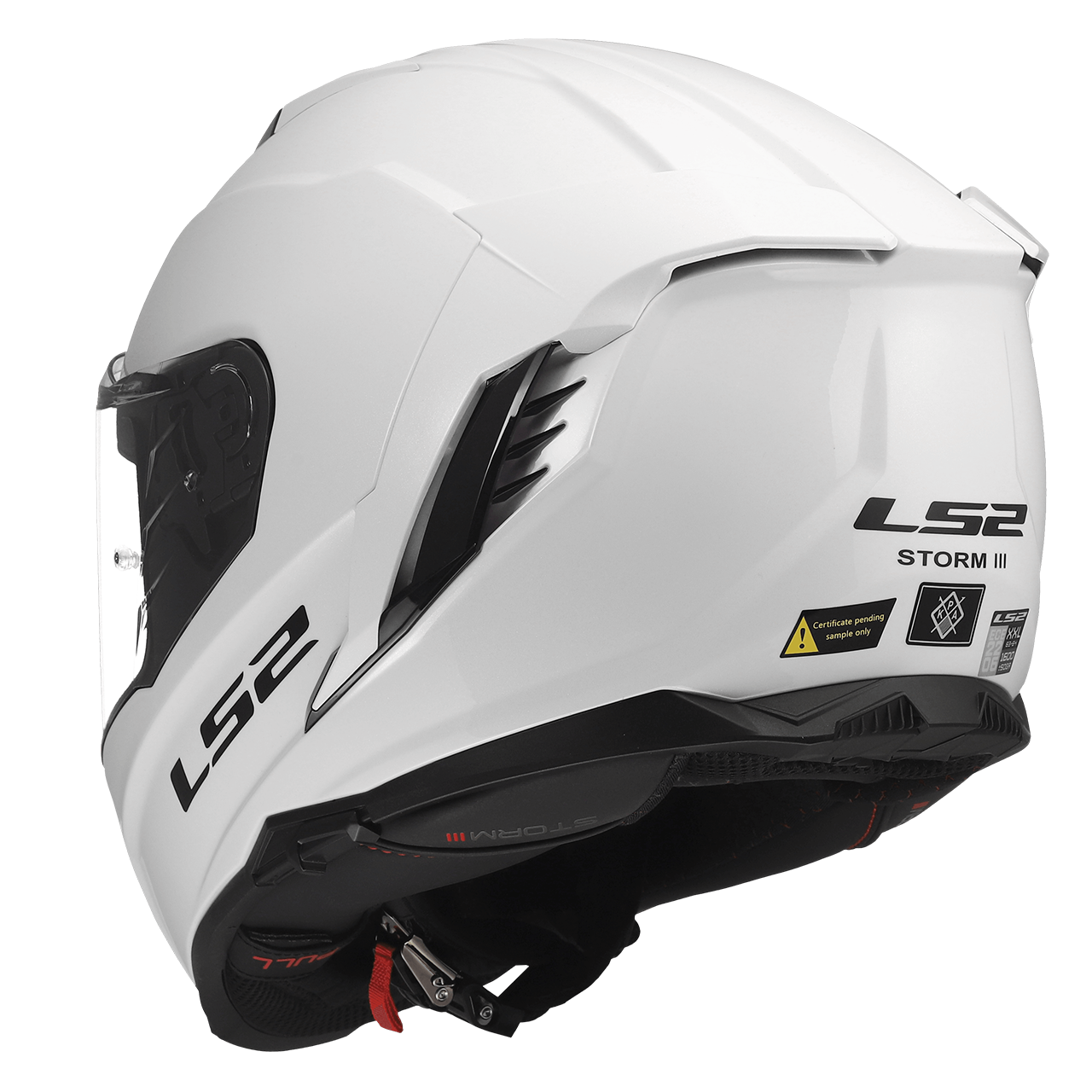 LS2 FF818 STORM III SOLID GLOSS WHITE