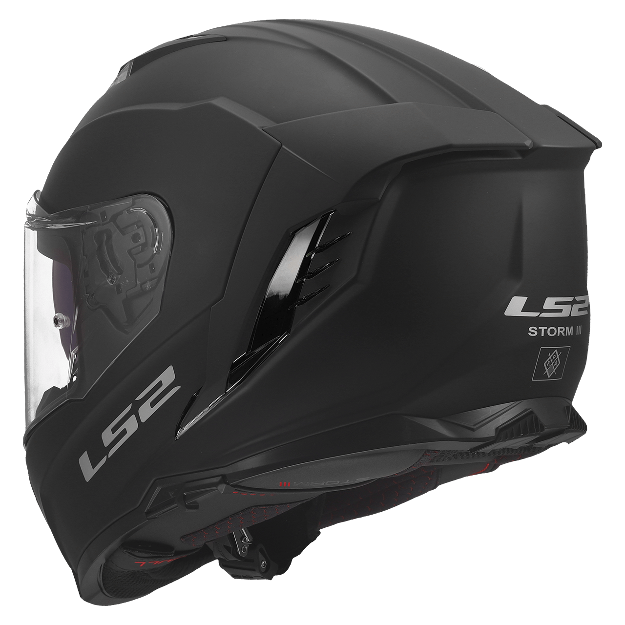 LS2 FF818 STORM III SOLID MATT BLACK