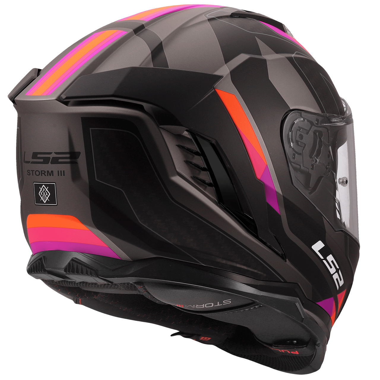 LS2 FF818 STORM III SPORTY GREY PURPLE