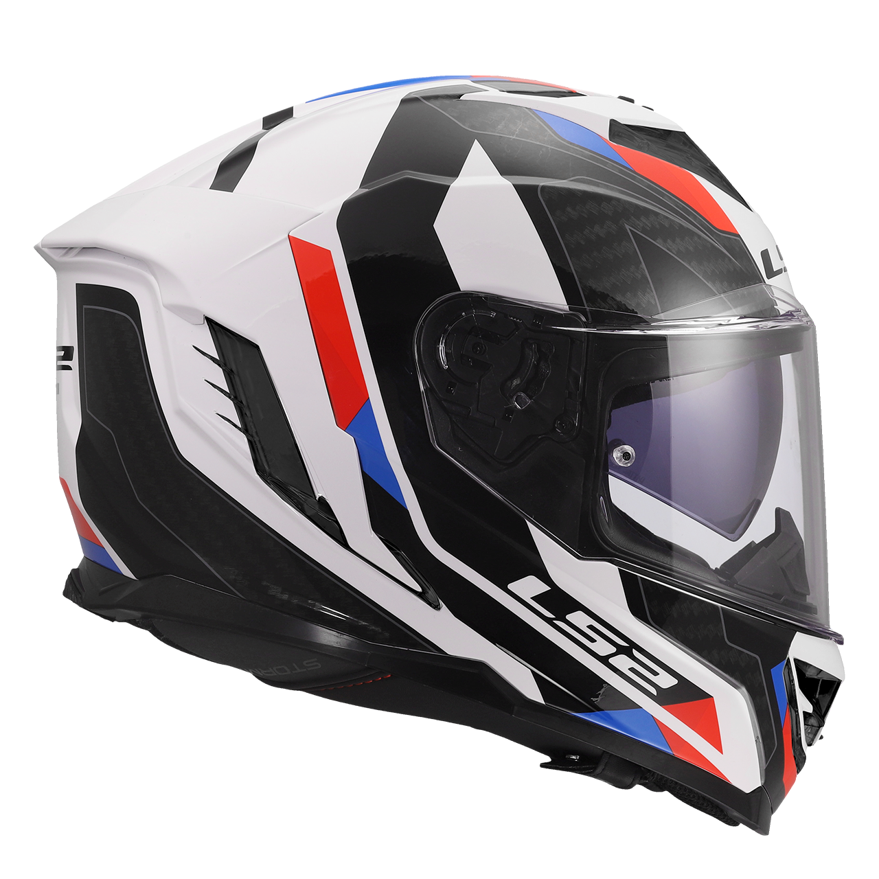 LS2 FF818 STORM III SPORTY WHITE BLUE RED