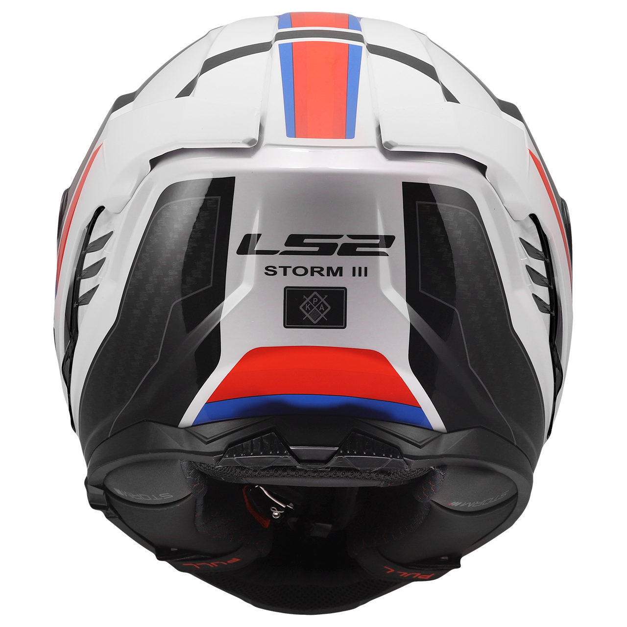 LS2 FF818 STORM III SPORTY WHITE BLUE RED