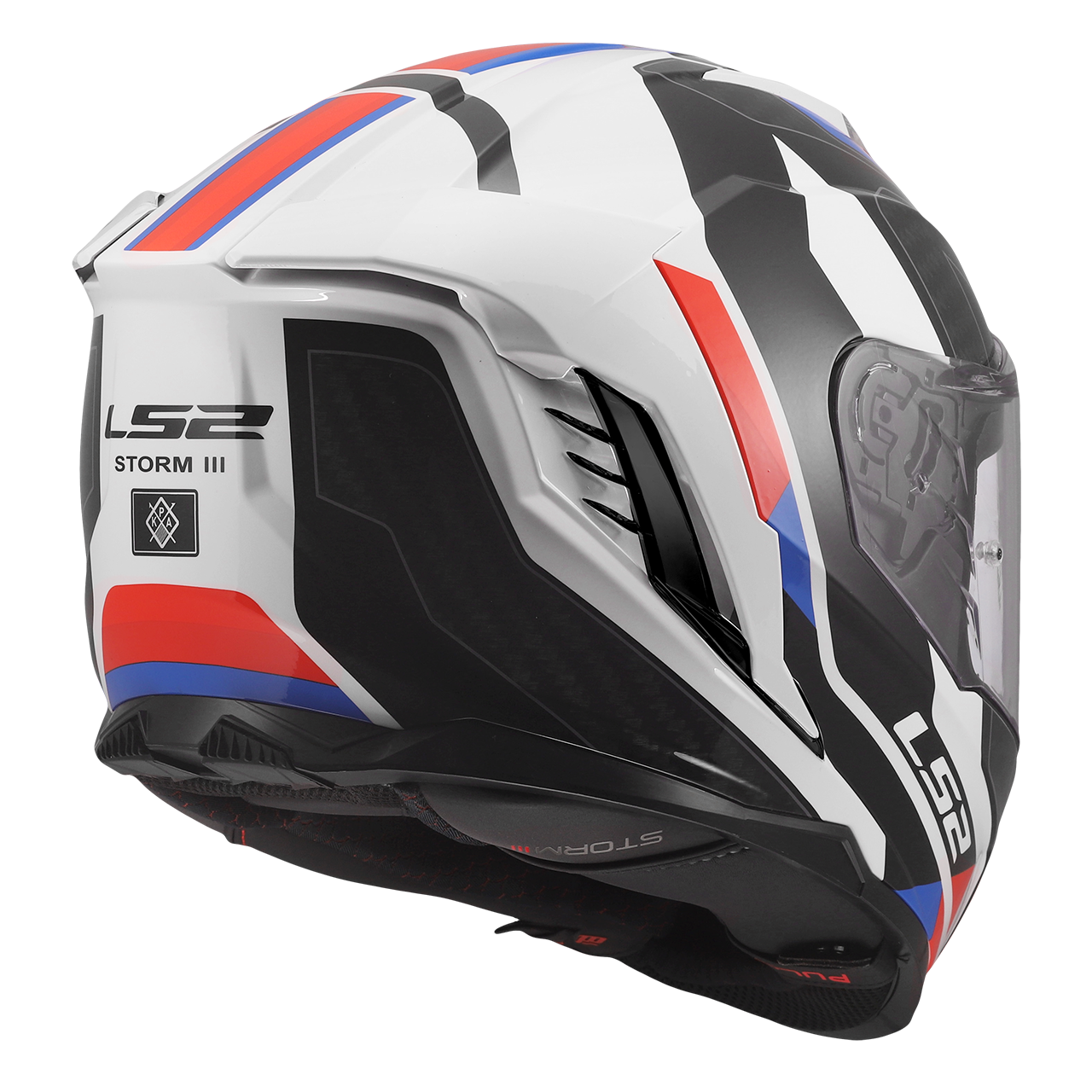 LS2 FF818 STORM III SPORTY WHITE BLUE RED