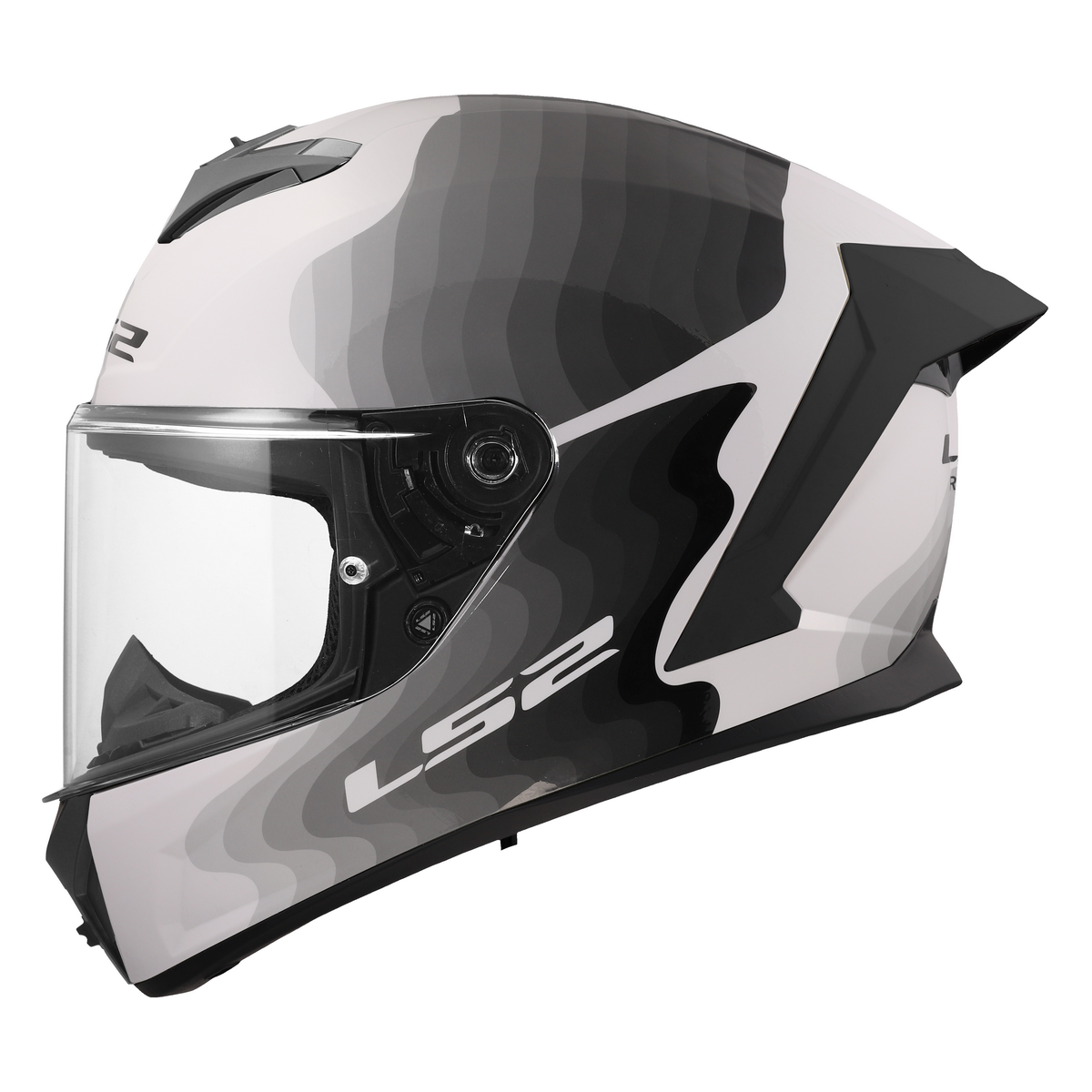 LS2 FF820 RAPID III FLOW WHITE GREY
