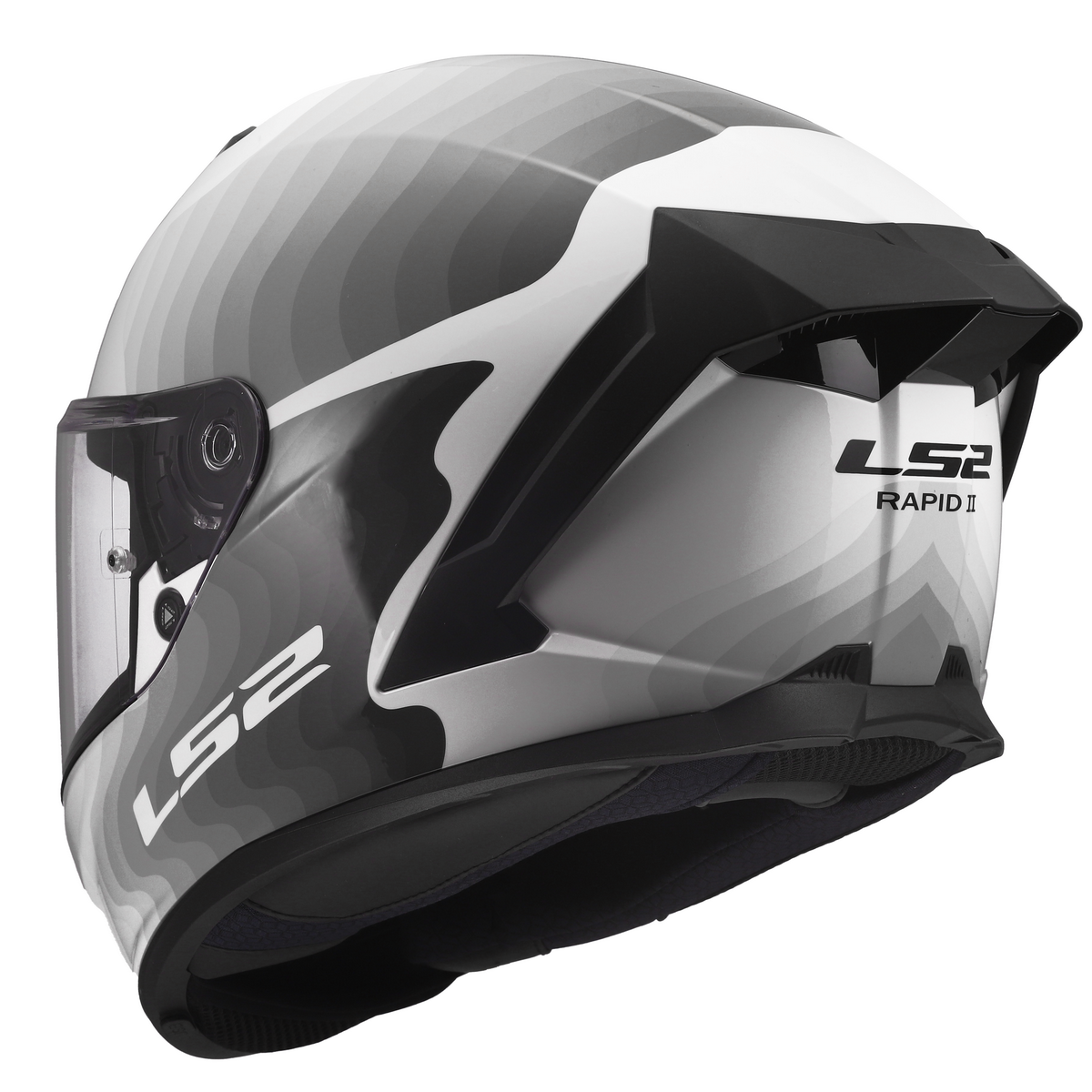 LS2 FF820 RAPID III FLOW WHITE GREY