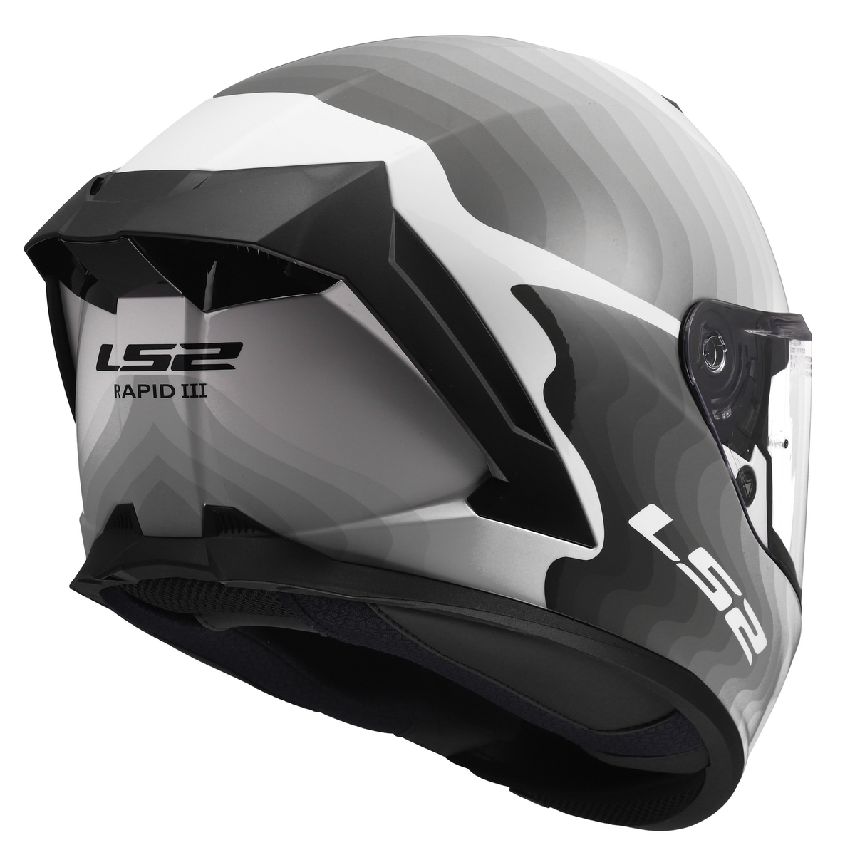 LS2 FF820 RAPID III FLOW WHITE GREY