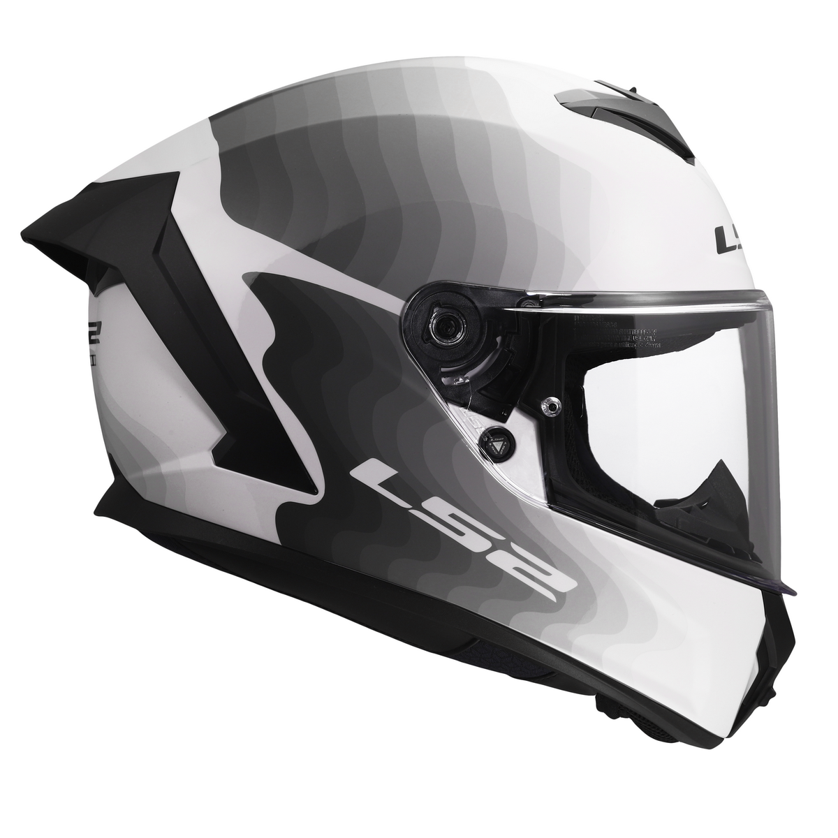 LS2 FF820 RAPID III FLOW WHITE GREY