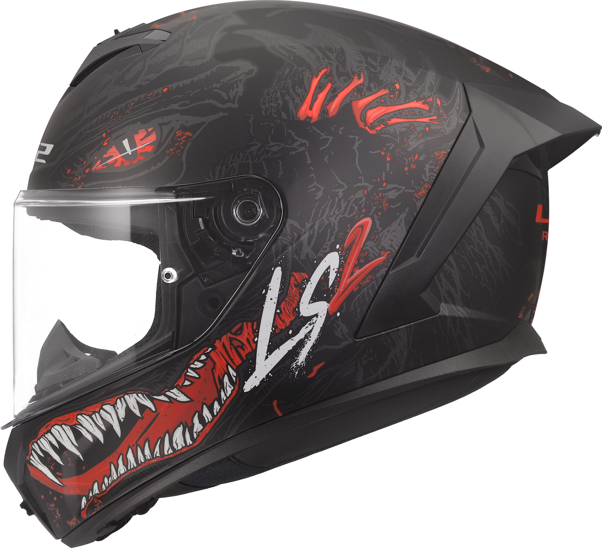 LS2 FF820 RAPID III KAIJU II BLACK RED WHITE