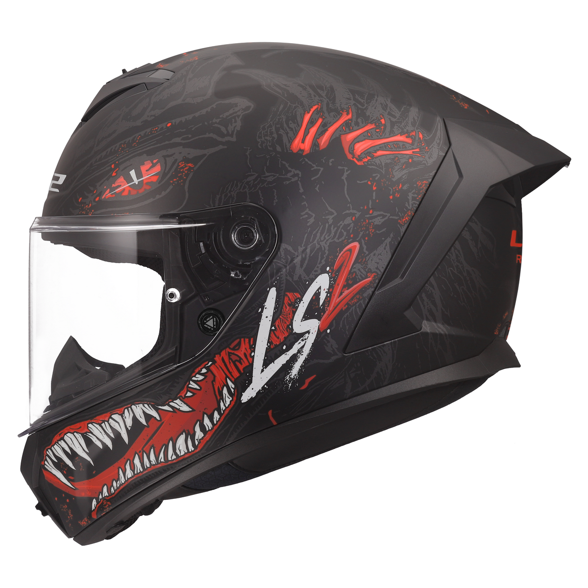 LS2 FF820 RAPID III KAIJU II BLACK RED WHITE