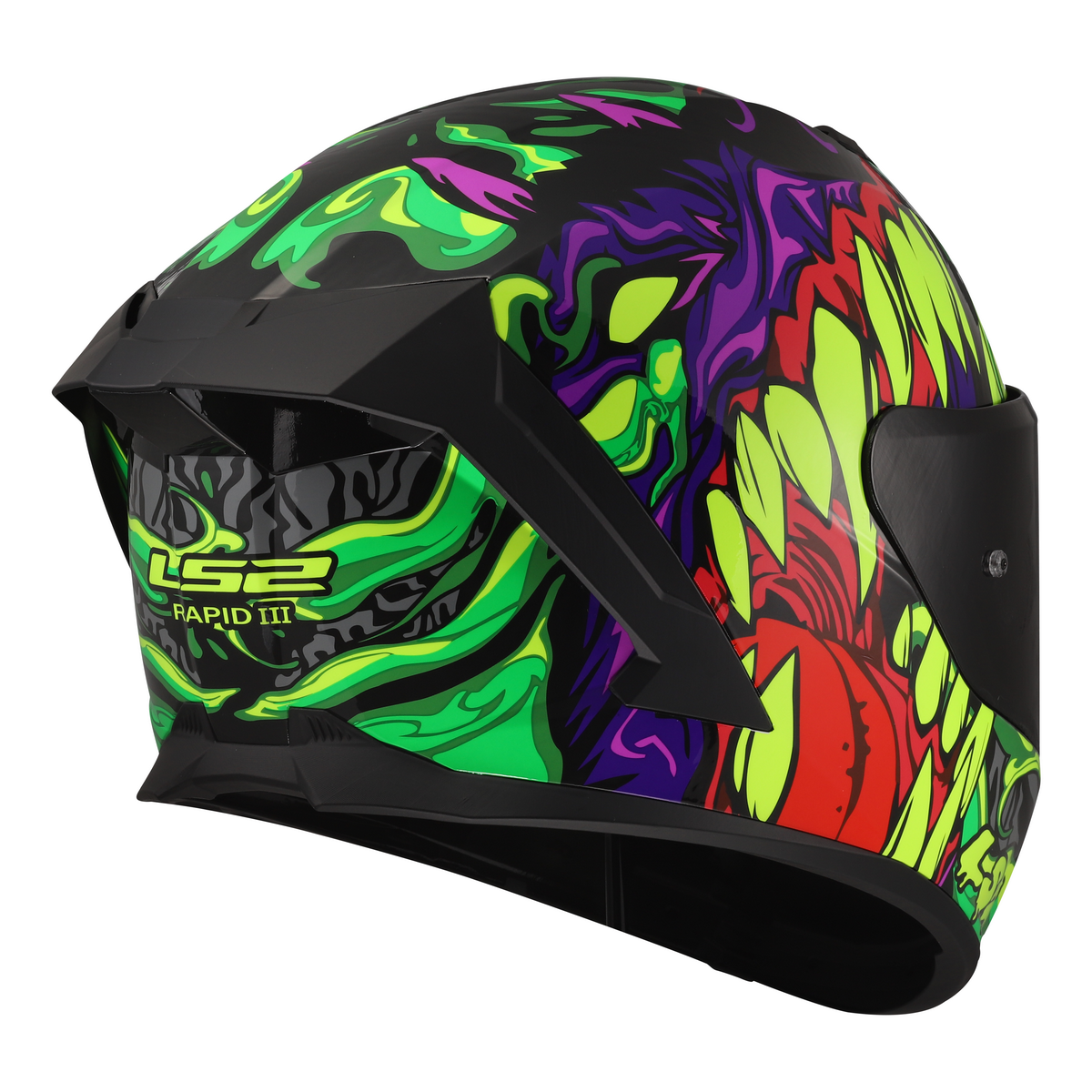 LS2 FF820 RAPID III LYCANT PURPLE GREEN