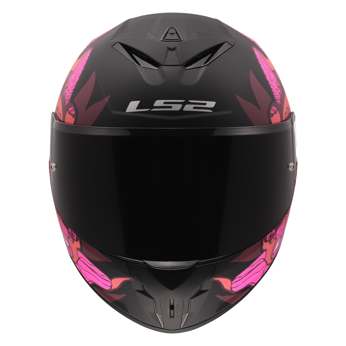 LS2 FF820 RAPID III POPPIES II BLACK PINK
