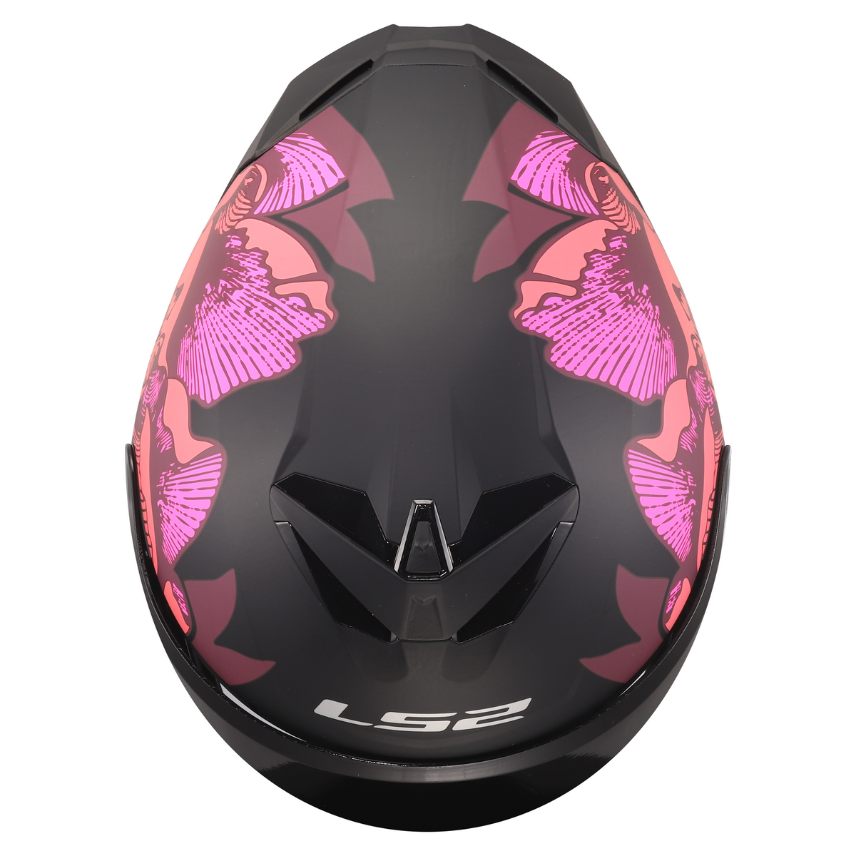 LS2 FF820 RAPID III POPPIES II BLACK PINK