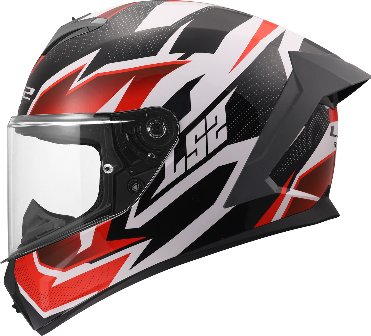 LS2 FF820 RAPID III XTREM WHITE BLACK RED