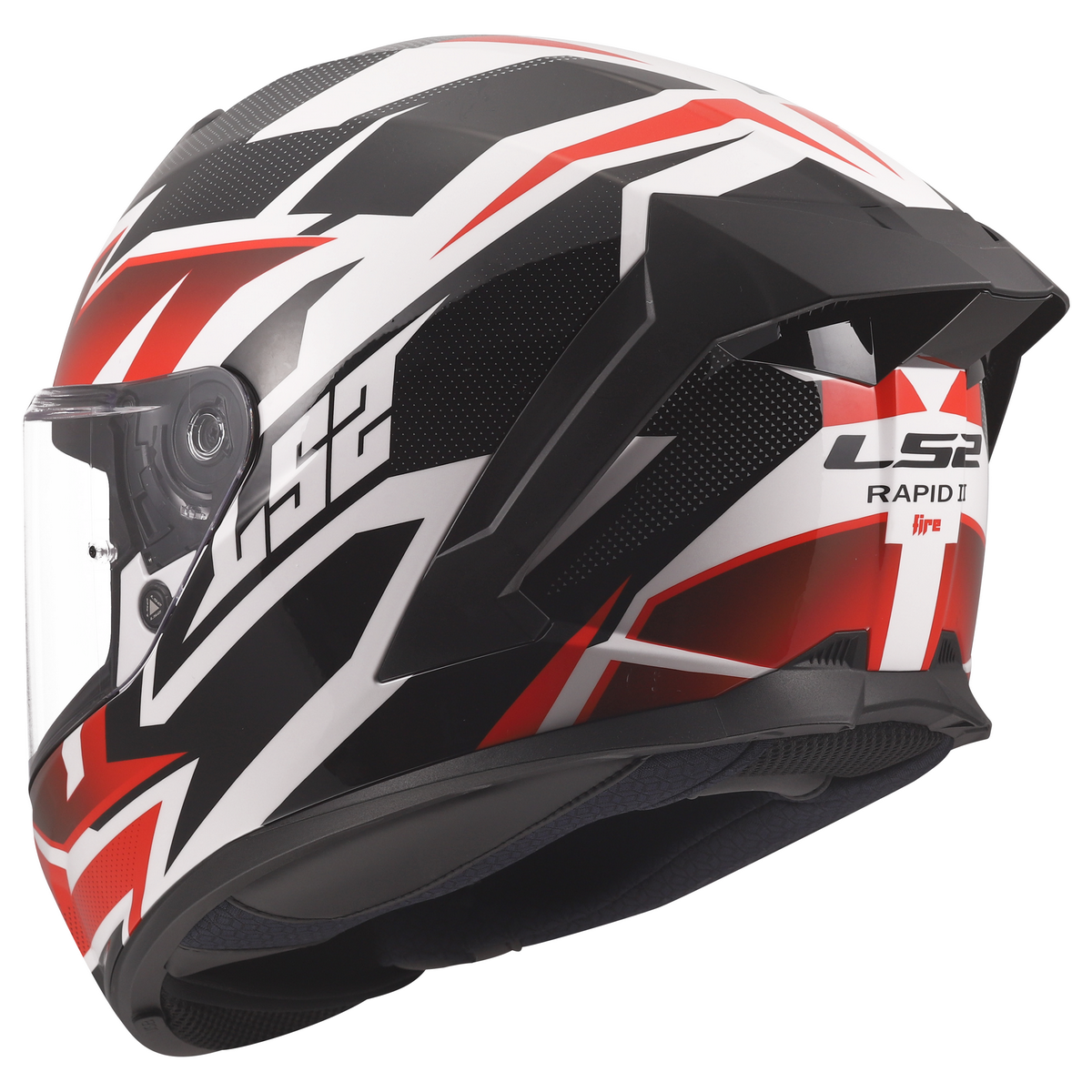 LS2 FF820 RAPID III XTREM WHITE BLACK RED