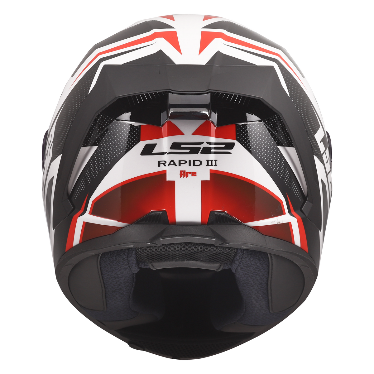LS2 FF820 RAPID III XTREM WHITE BLACK RED