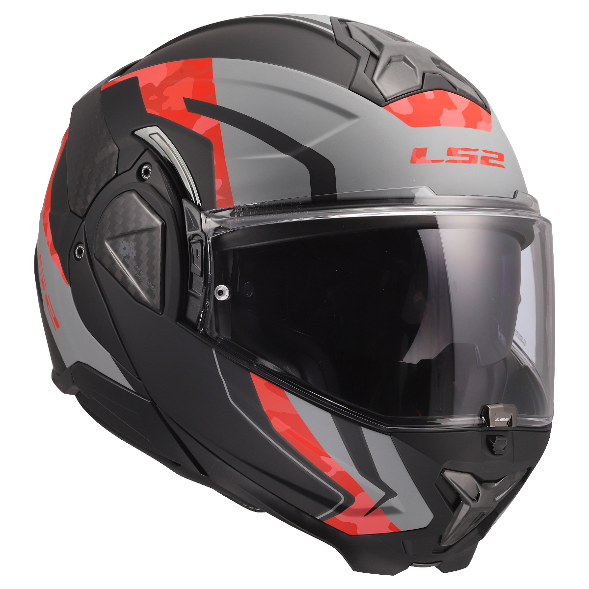 LS2 FF910 ADVANT II GLIDE BLACK GREY RED