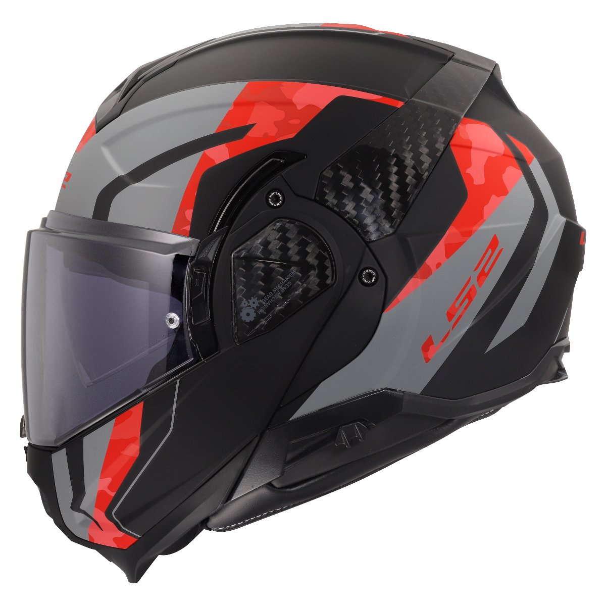 LS2 FF910 ADVANT II GLIDE BLACK GREY RED