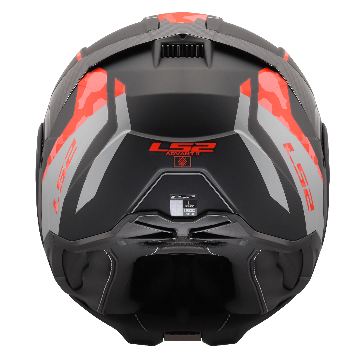 LS2 FF910 ADVANT II GLIDE BLACK GREY RED