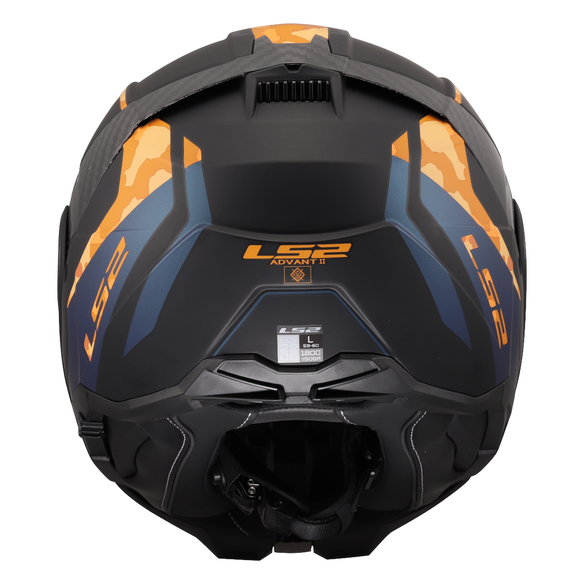 LS2 FF910 ADVANT II GLIDE BLACK ORANGE