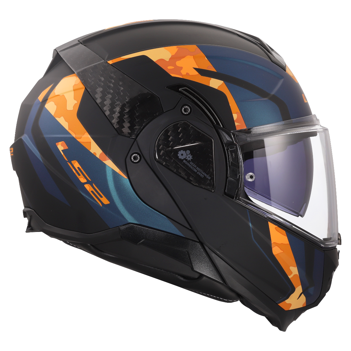 LS2 FF910 ADVANT II GLIDE BLACK ORANGE