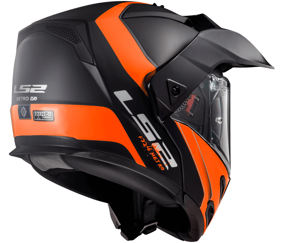 LS2 FF324 METRO RAPID MATT BLACK ORANGE P/J