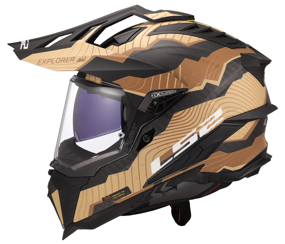 LS2 MX701 EXPLORER C TRICK BROWN SAND-06 M