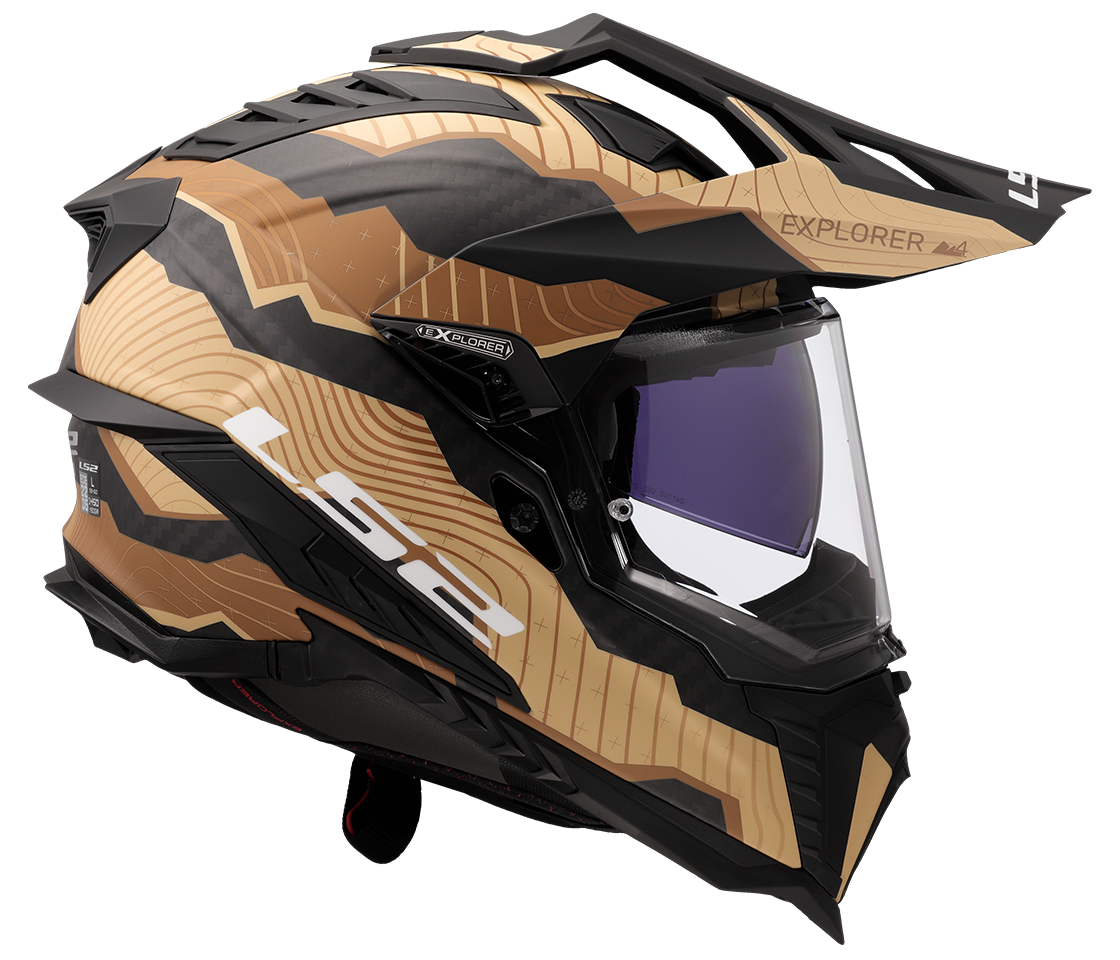 LS2 MX701 EXPLORER C TRICK BROWN SAND-06 M