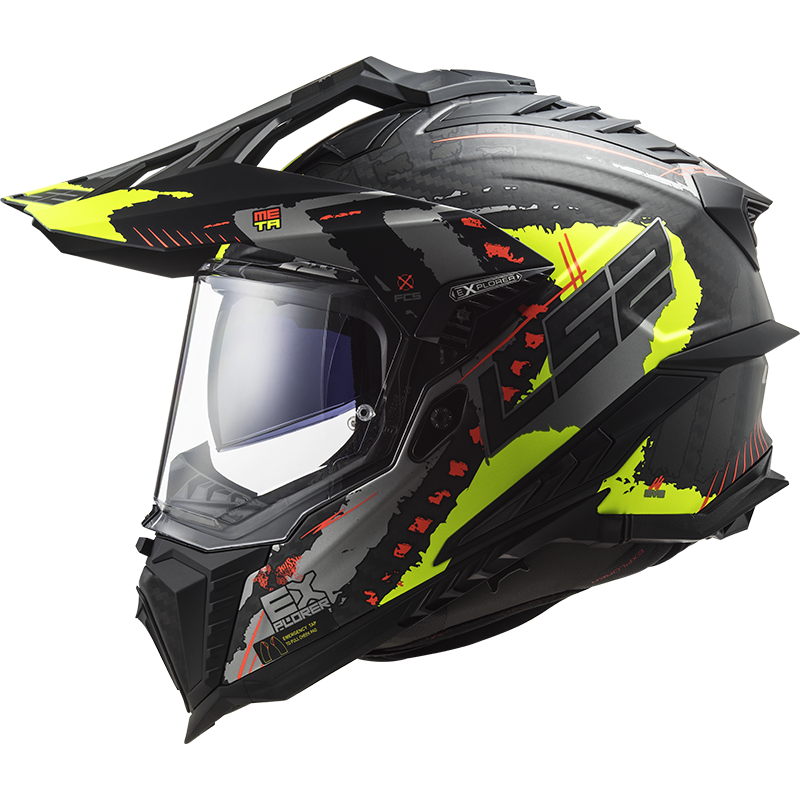 LS2 MX701 Explorer C EXTEND Matt H-V Yellow XS