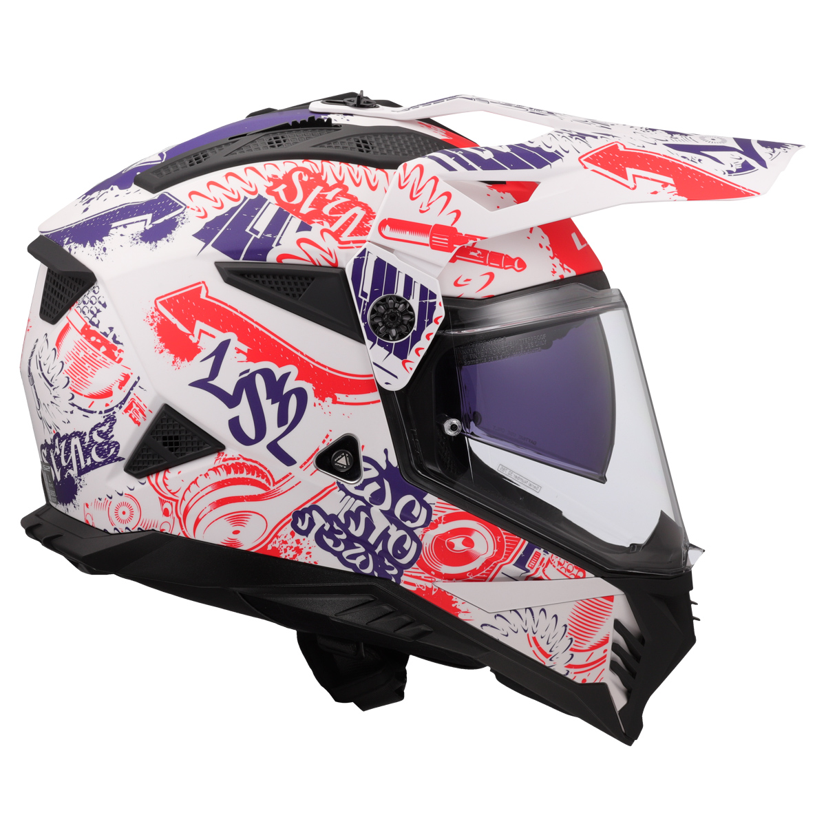 LS2 MX702 PIONEER II FANTASY WHITE RED BLUE-06
