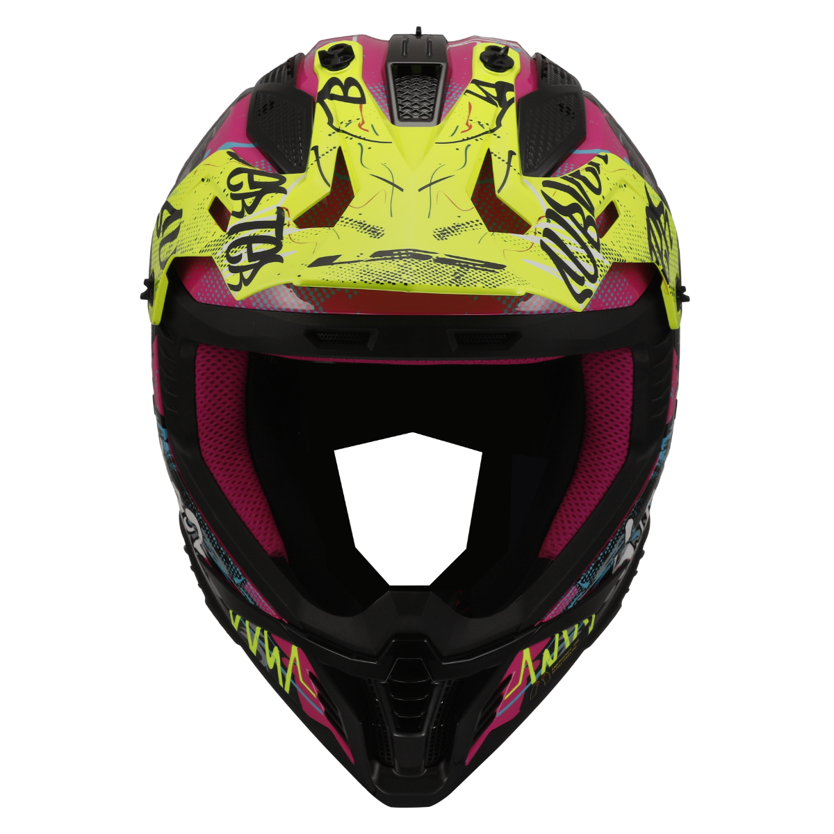 LS2 MX708 FAST II GORILLA PURPLE H-V YELLOW-06 3XL