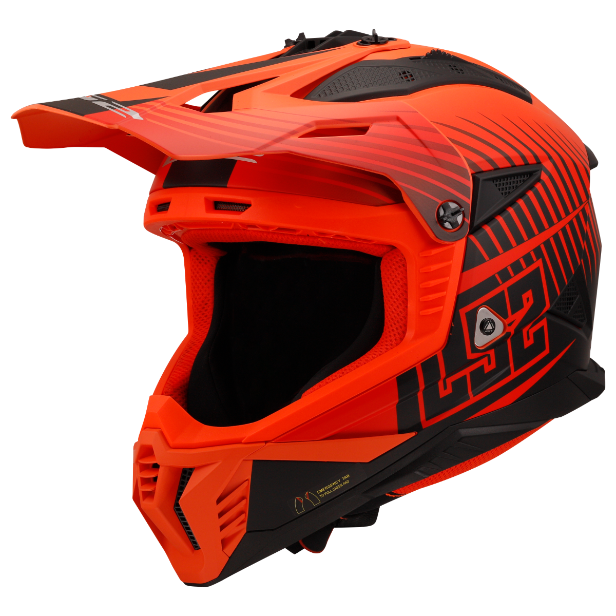 LS2 MX708 FAST II DUCK M.H-V ORANGE RED-06