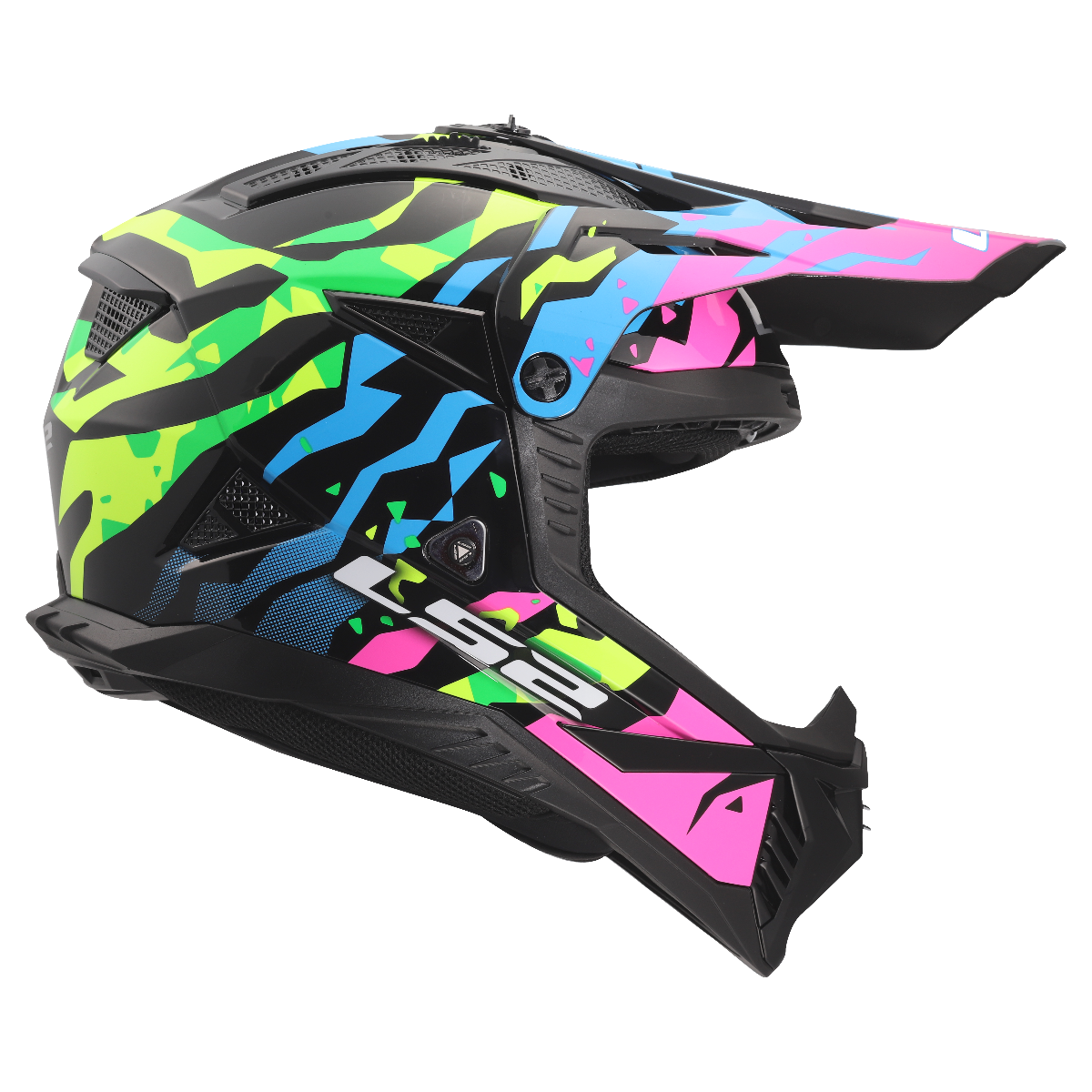 LS2 MX708 FAST II GROTESK BLUE PINK GREEN-06