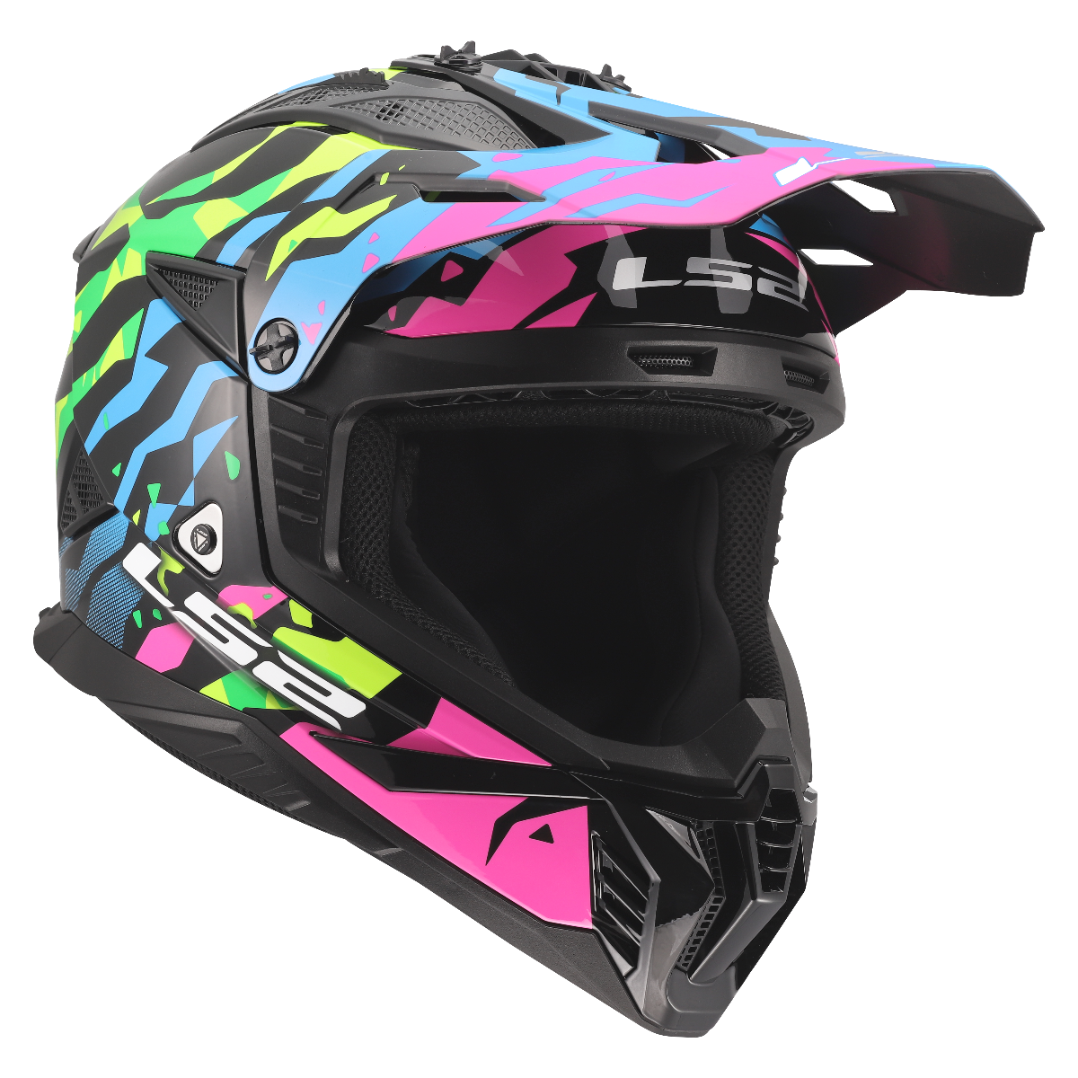 LS2 MX708 FAST II GROTESK BLUE PINK GREEN-06