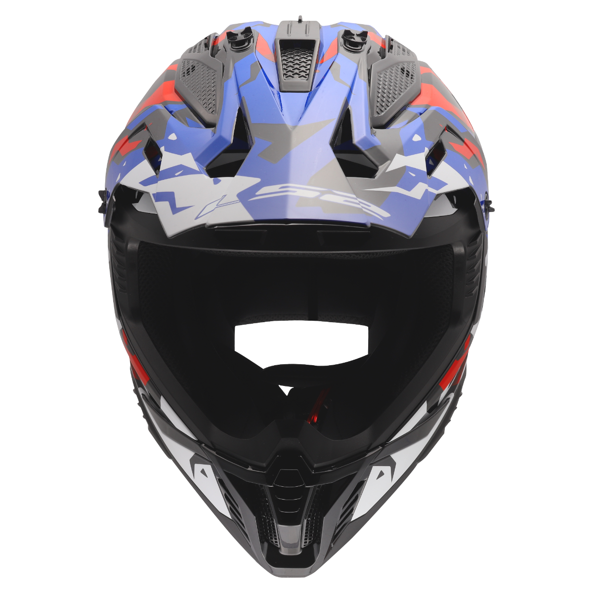 LS2 MX708 FAST II GROTESK WHITE BLUE RED-06